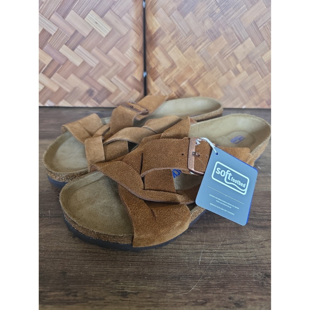 Birkenstock Shoes Adult Size 42 (Women's 11) Mink Sandals Soft Footbed Lugano